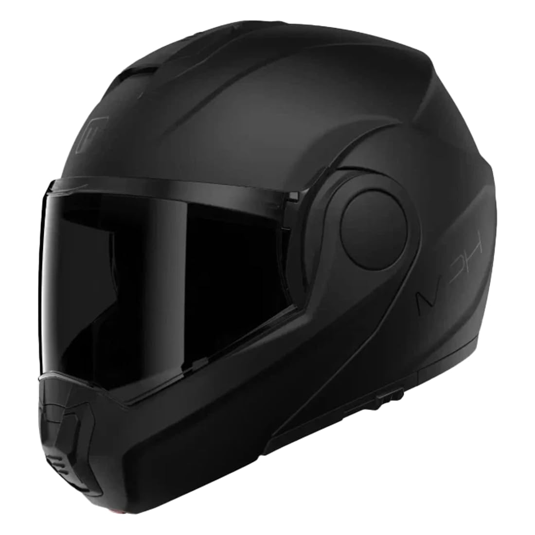 Casco reverse modulare MPH Artra nero per moto e scooter omologato ece 22.06 con pinlock