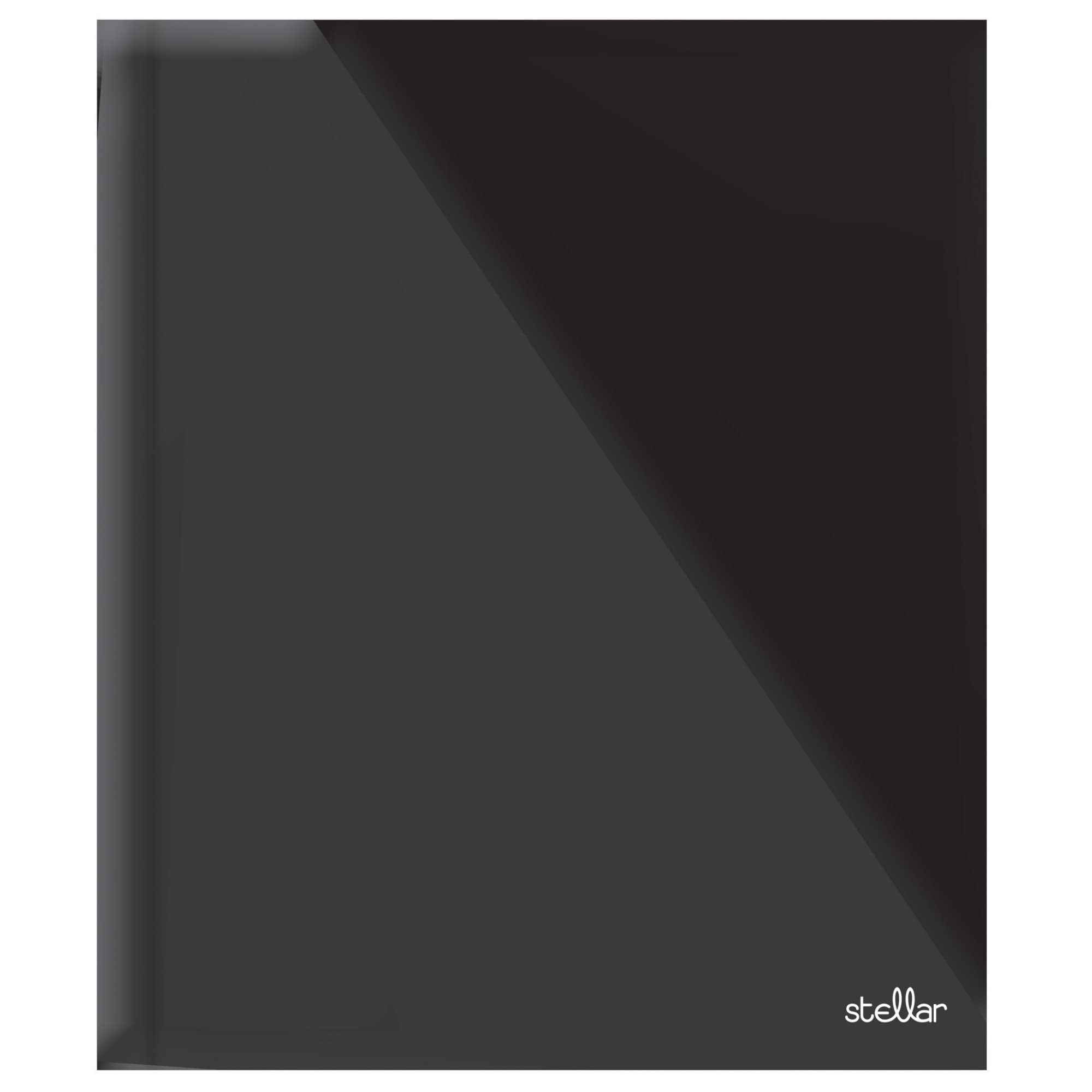 Office DepotBrand Stellar Laminated 3-Prong Paper Folder, Letter Size, Black
