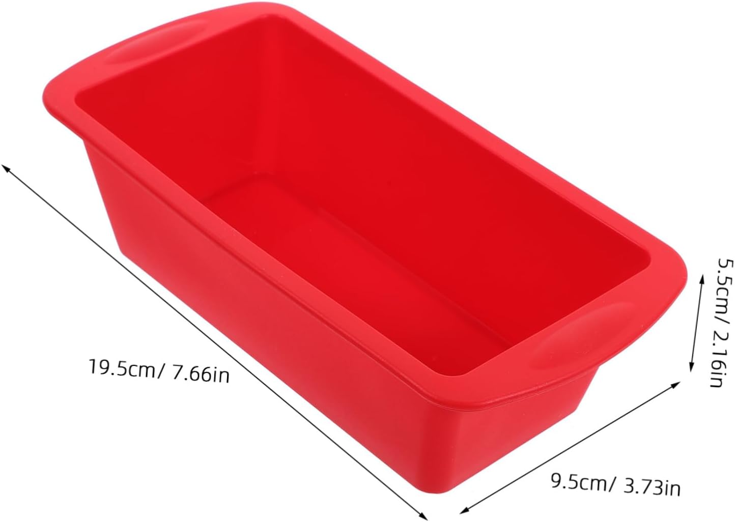 Ciieeo Non Sticky Rectangular Silicone Bread Pan Reusable Toast Mold for Baking Bread and Cakes Washable Loaf Tray for Daily Baking and Giving