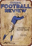 1928 Notre Dame Football Review New Tin Sign Aluminum Metal Sign 8x12Inch (T27)