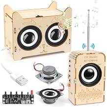 Poraxy Science Kits for Kids Age 8-12, STEM Toys for 8-13, Build Your Own Bluetooth Speaker Radio, Engineering Electronics DIY Set, Birthday Gifts for 9 10 11 14 15 16 Year Old Teen Boys Girls