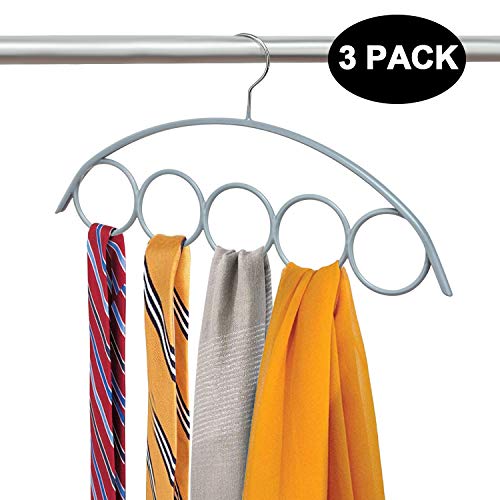 DOIOWN Loop Scarfs Hangers Rack Non Slip Tie Hangers Scarf Organizer Hangers Space
