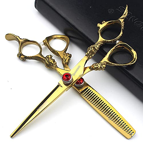 AXEMOORE 5.5 inch Professional Hair Cutting Set, Sharp Stainless Steel Hair Cutting Scissors, Barber, Salon, Home Hair Cutting Set