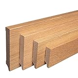 Sockelleiste Massiv Holz Eiche natur geölt Weimarer Profil Modern 40mm