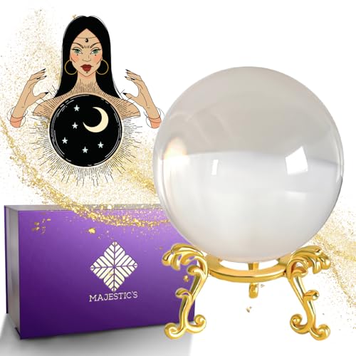 Sfera di cristallo divinazione chiaroveggenza 8 cm...