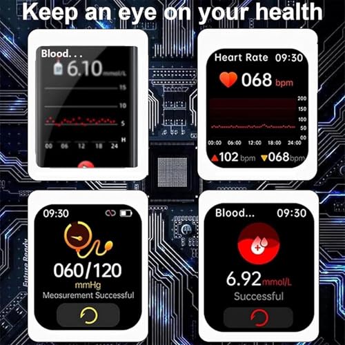 Smart Watch con monitoraggio ECG e PPG, rilevamento della pressione sanguigna 24 ore su 24, monitoraggio della frequenza cardiaca e della temperatura corporea