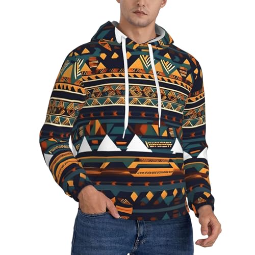 Sweat à capuche homme imprimé africain sweat-shirt chaud hiver gym