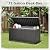 KAMABOKO Deck Box, 72 Gallon Resin Indoor and Outdoor Storage Boxes Waterproof for Garden Tools, Pool Accessories Storage Bench, Patio Furniture and Cushions with Lockable Lid, Black