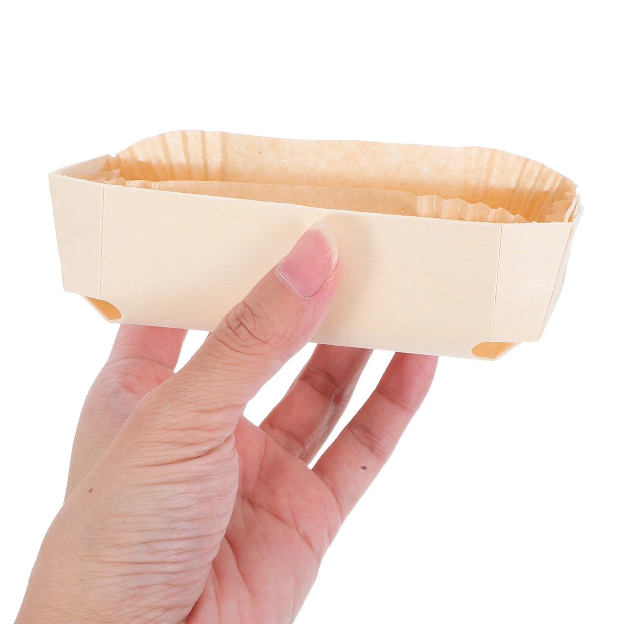 UPKOCH Juego de 10 moldes para hornear con papel de madera, antiadherente, forma rectangular con inserto para microondas, 187A2RJ6EZAV15283C7YW