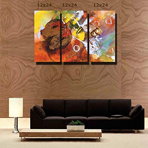Leaves Abstract Art Canvas Wall Art, Canvas Wall décor, 12x24 inch Canvas Painting Amazon.in