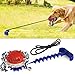 FTRONGRT Hundespielzeug mit Saugnapf, Hundezahnbürste Kauspielzeug, Ball Leckerli-Spender für Hunde Welpen, Zähne Knirschen, Dog Chew Toy, Pet Toy.Blau