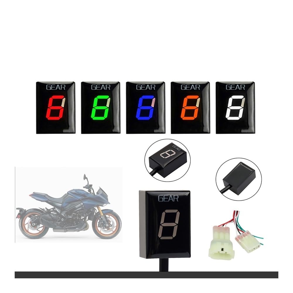 Indicador de Marcha Accesorios De Motocicleta para SU&ZUKI GSX1000F GSX-1000F Katana 2019 1-6 Indicador De Marchas Medidor De Instrumentos De Visualización De Velocidad
