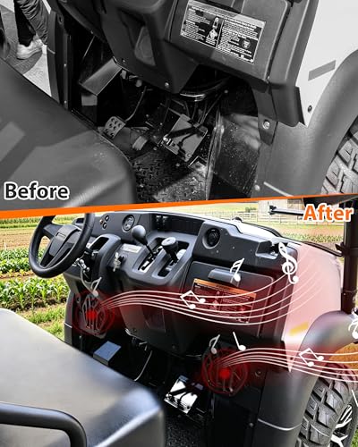 SAUTVS 6.5" Under Dash Speaker Pods para Kawasaki Mule SX 2017+ miniatura 3