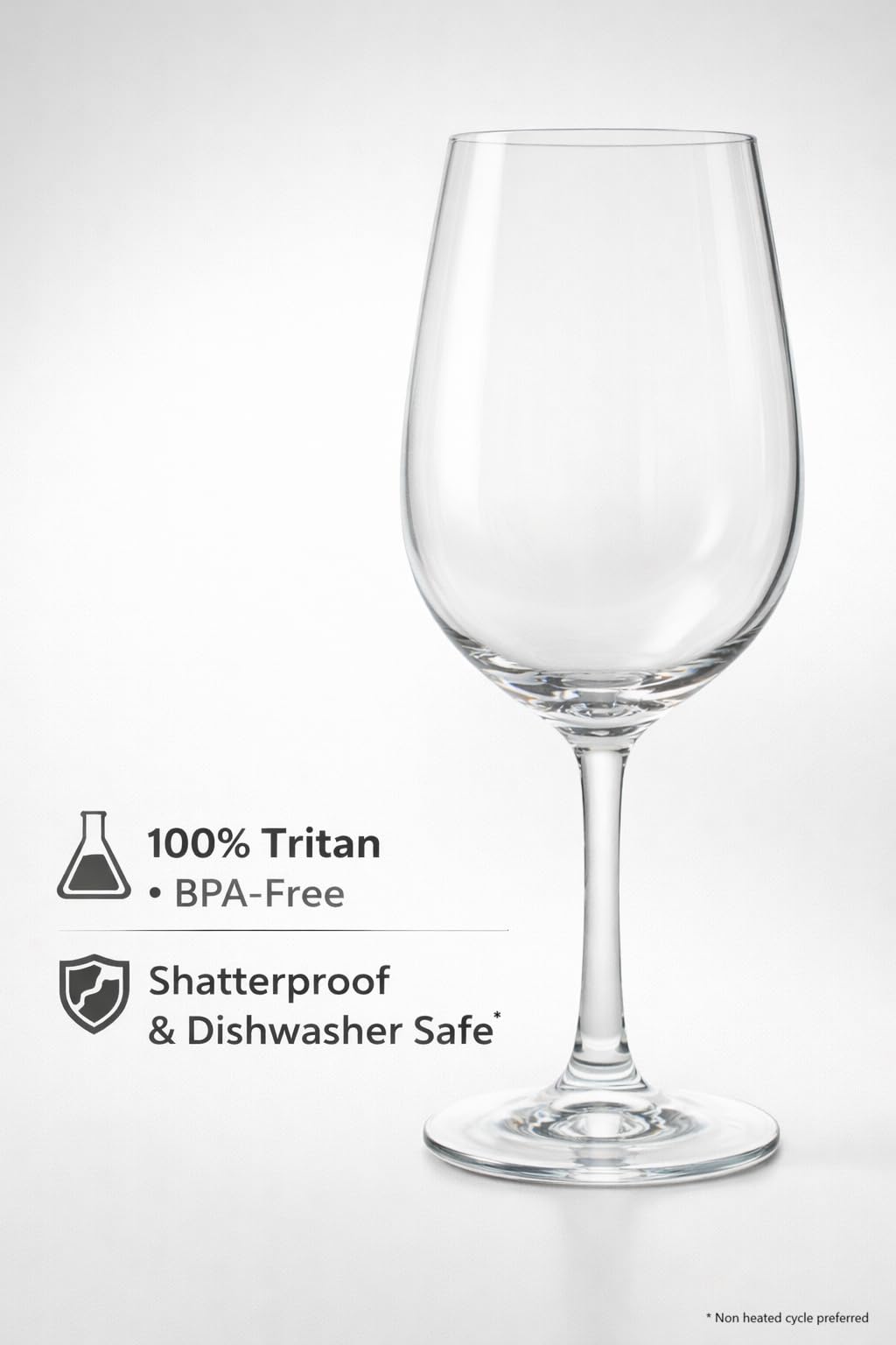 Copas de vino irrompibles con tallo, juego de 4 copas de vino de plástico (20 onzas) | 100% Tritan y libre de BPA | Ideal para piscina, playa, viajes y al aire libre, camping, picnic, tazas de