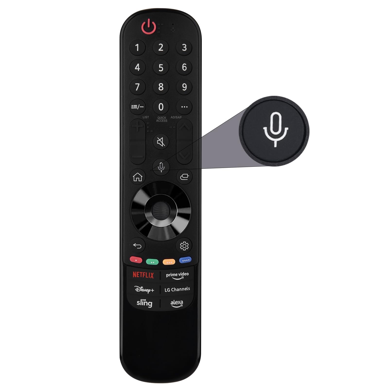 for LG Smart TV Remote,Magic Control with Voice and Pointer Function,AN-MR24GA/MR23GA/MR22GA/MR21GA/MR20GA/MR19GA Replacement for 2019-2024 LG WebOS,OLED,QNED,NANOCell,4K,8K etc.AKB76039902