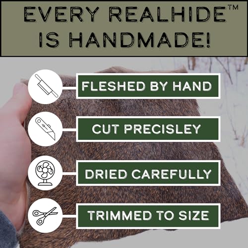 Dog Bone Game Recovery RealHide Deer Hide Drag - Thumbnail 4