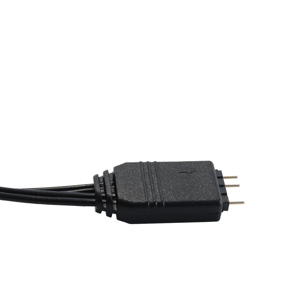 Controller ARGB a 3 pin e 5 V, confezione da 2, alimentato tramite SATA con splitter, modalità di illuminazione integrate per schede madri non ARGB, ventole/strisce fai da te