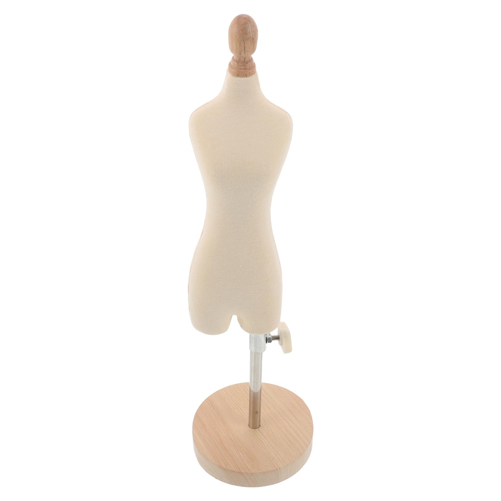 Maniquí de costura mini de madera y acero LALAFINA con busto ajustable femenino de alta resistencia