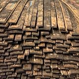 Authentic Bourbon Whiskey Oak Barrel Staves, from Kentucky's Best Distilleries, Rustic Style, Use for DIY Projects, Crafts, Make a Wall, Set of 10 (10 Piece- Small)