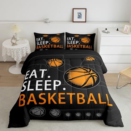 Image of Feelyou Basketball Comforter Set Bedding Twin Size for Kids Women