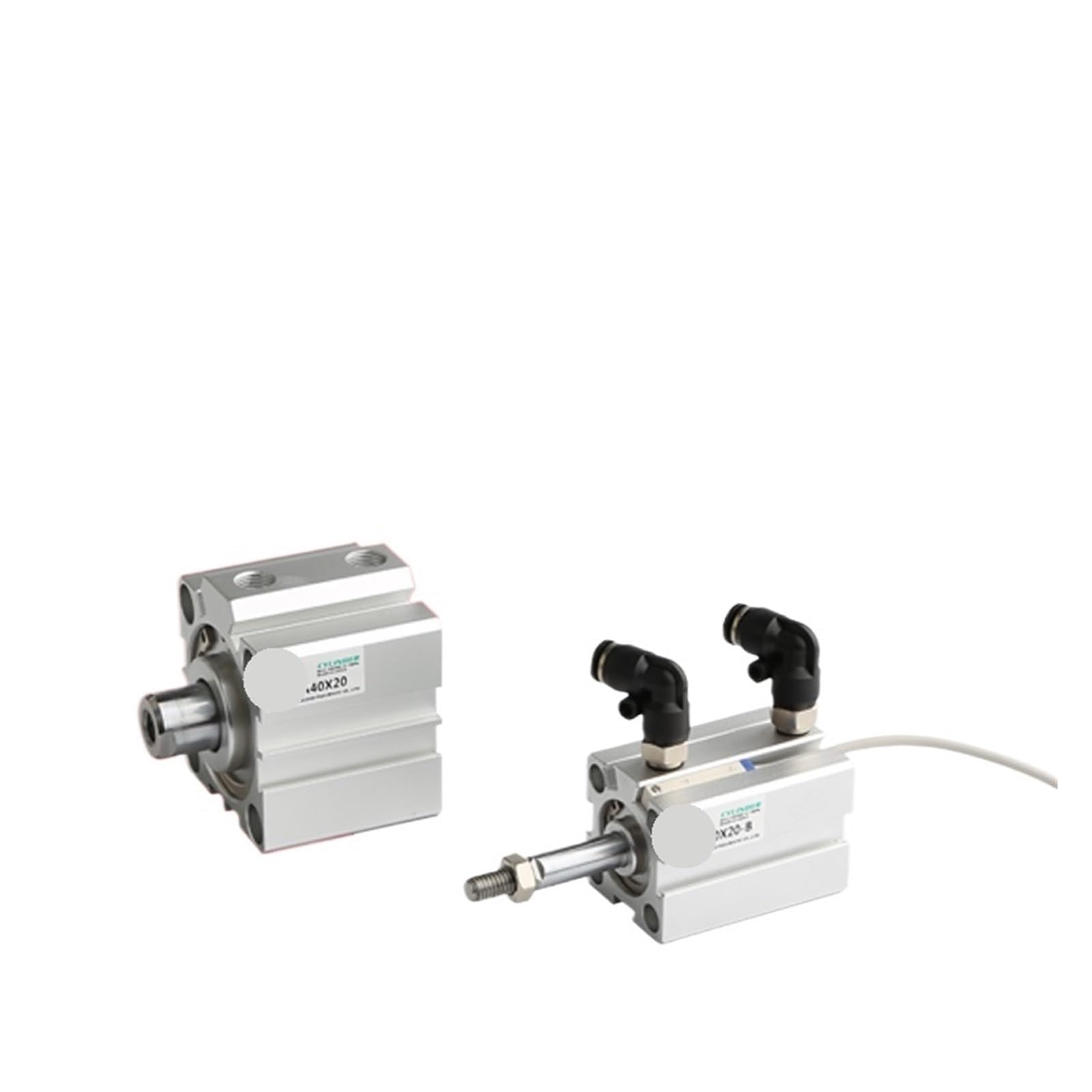 RCGKNNMUZ Square air Pneumatic Cylinder SDA Double Acting Compact SDA40 Bore40mm Stroke 5-50mm Female/Male Thread(Sda40-5)