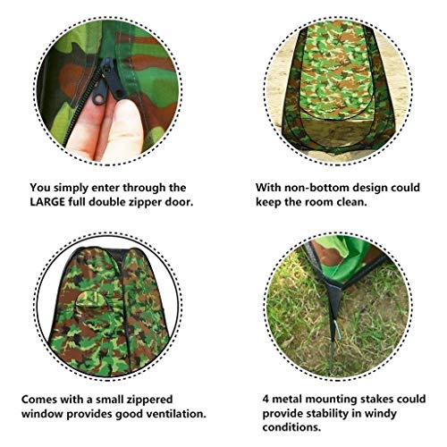 Image of Cloth Changing Toilet Tent Pop up Portable Foldable Privacy Outdoor Tent for Outdoor Dressing Changing Room, Camping and Hiking