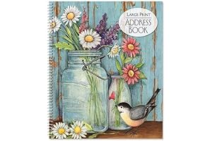 Susan Winget Large Print Address Book for Seniors