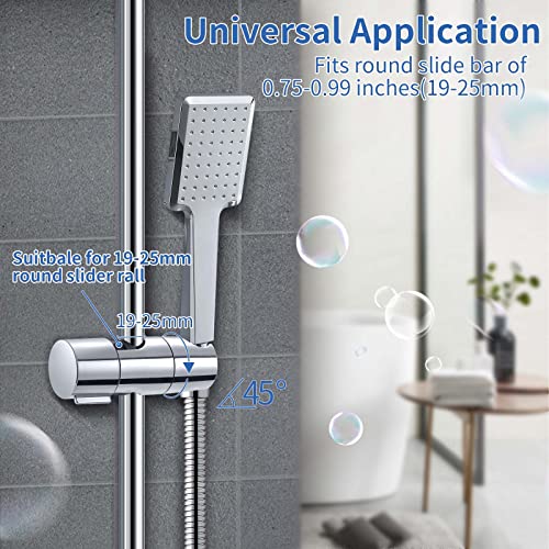 Shower Head Holder, Joyoldelf 19-25 MM Detachable Shower Holder Bracket - Image 4