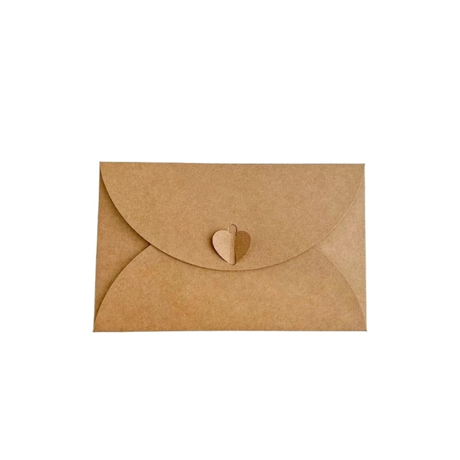 kraftpapier briefumschläge 50pcs/set Envelope 250g Kraft Paper Love Buckle Envelopes For Wedding Invitation Business Supplies Stationery Packing(50pcs 17.4x11cm)