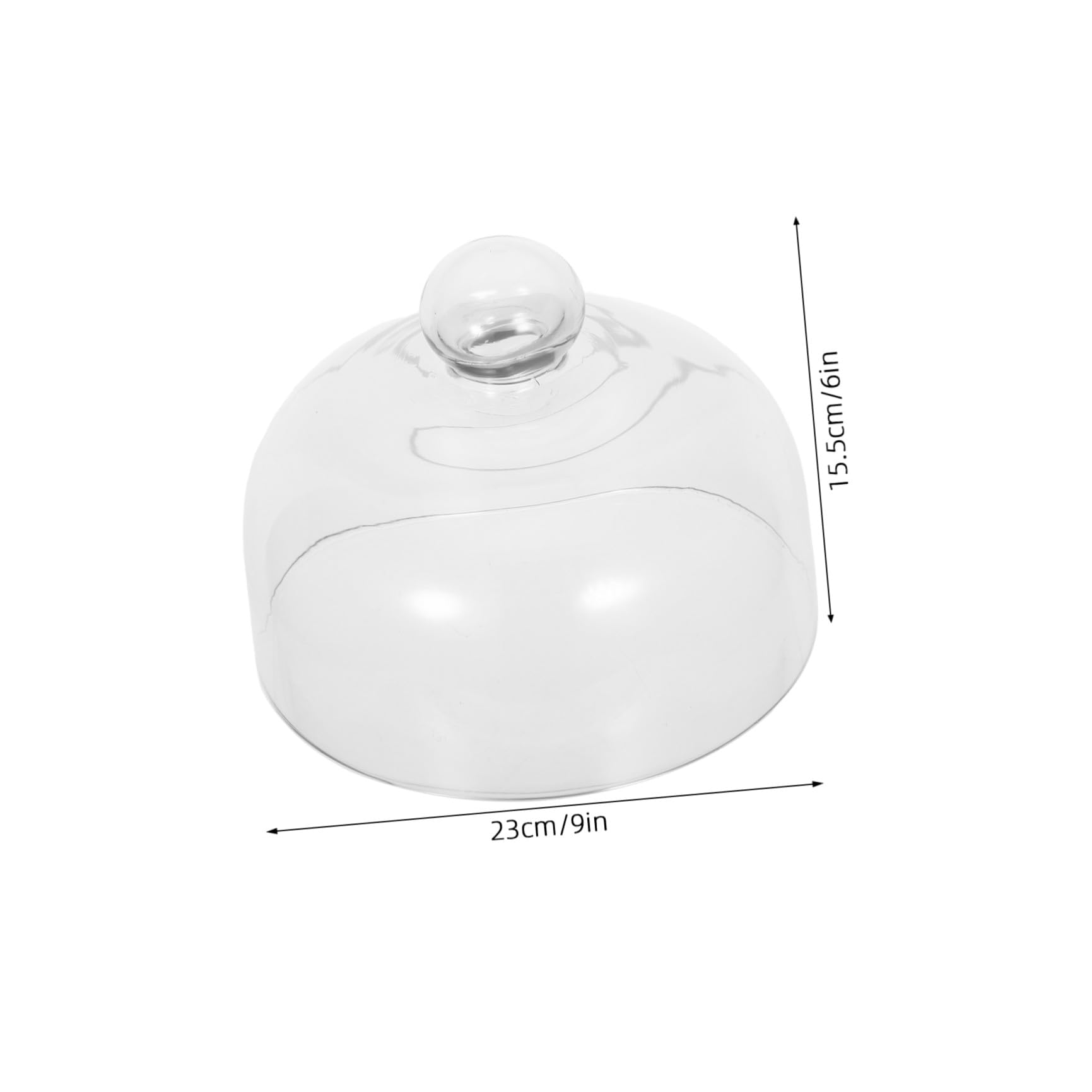 minkissy Tapa de Vidrio Transparente para Alimentos de Microondas 16 Cm