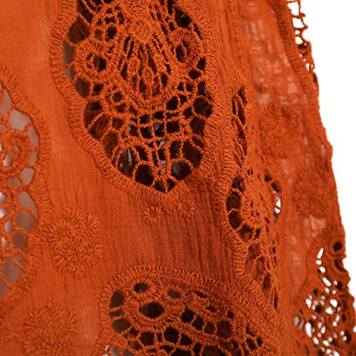 Image of JASTIE Women Open Stitch Cardigan Boho Sleeveless Hippie Summer Hollow Out Solid Crochet Vest