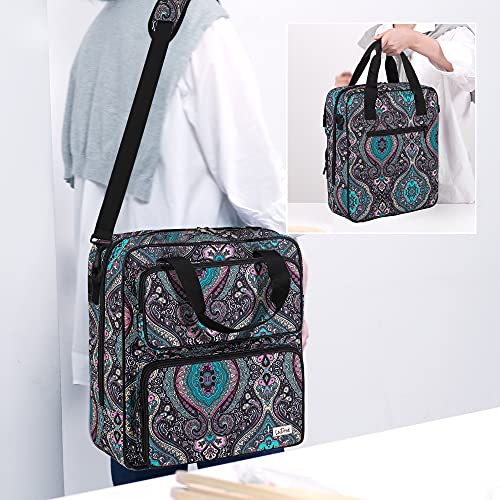 Lodrid Embroidery Storage Bag, Embroidery Project Carry Case, Portable Bag For Embroidery Kit, Craft Supplies & Cross Stitch Kits Tools, With Handles And Shoulder Strap, Totem, Bag Only #TOP5