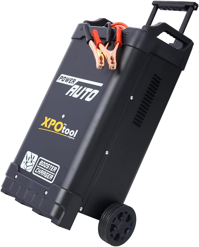 12/24V Manual Timer-Controlled Wheeled Battery Charger and Jump Starter, Professional Grade Engine Starter for Cars, SUVs, Trucks, and Boats, 12v + 24v Battery Charger - 30 to 450 Amp