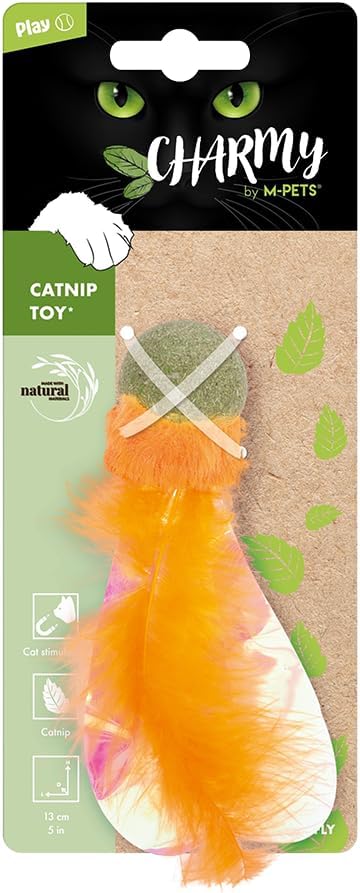 M-PETS CHARMY FIREFLY CATNİPLİ KEDİ OYUNCAĞI ORANGE