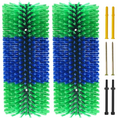 Livestock Scratching Brush Goat Scratcher Full Massage Grooming Brush with 8 Screws for Cattle Sheep Horses Pigs