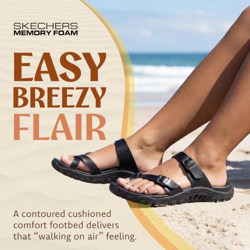 Image of Skechers Women's Reggae-carribean - Double Buckle Toe Thong Slide