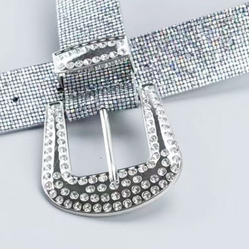 Shining Full Rhinestones Studded Waist Belt For Lady Evening Party Waistband Adjustable PU Belt For Formal And Casual3