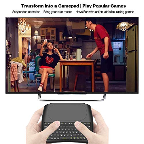 Docooler D08 2.4 GHz Touchpad Teclado Sem Fio Mouse Handheld Controle Remoto com Colorido LED Backli