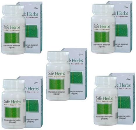 5x - Pterocarpus Marsupium (Vijaysar) - 60 Caps - Pterocarpus Marsupium - 300mg -Diabetes/blood Sugar Controller