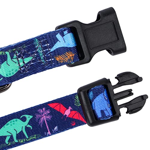 Rhea Rose Dog Collar Special Design Personalized Cute Girl boy Soft Collars with Cartoon Dinosaurs Large Size - Image 4