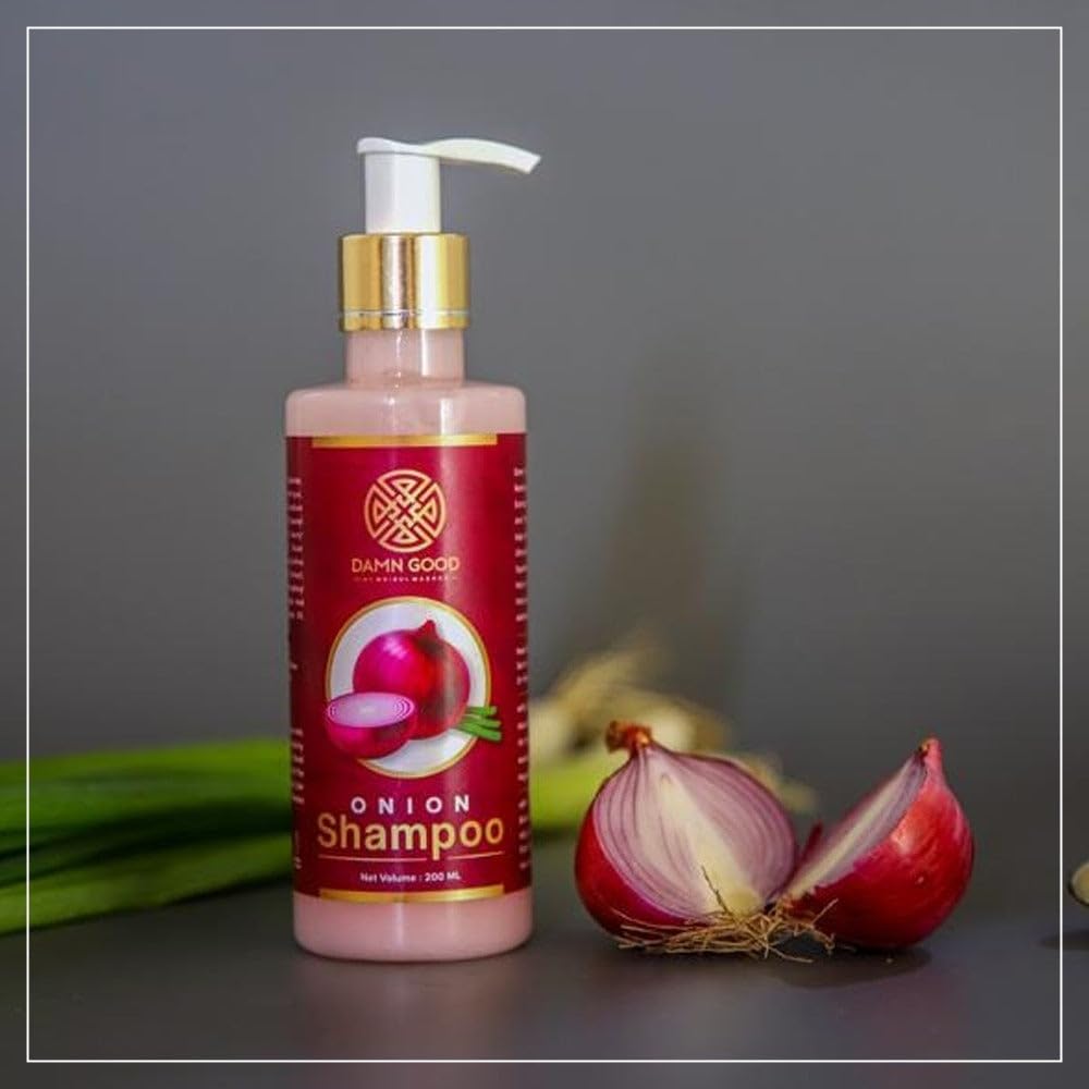 DAMN GOOD Onion Shampoo | Gentle Cleansing Shampoo with Onion Extract | Supports Daily Hair Care, Scalp Nourishment & Healthy-Looking Hair | 200 ml-picture-47