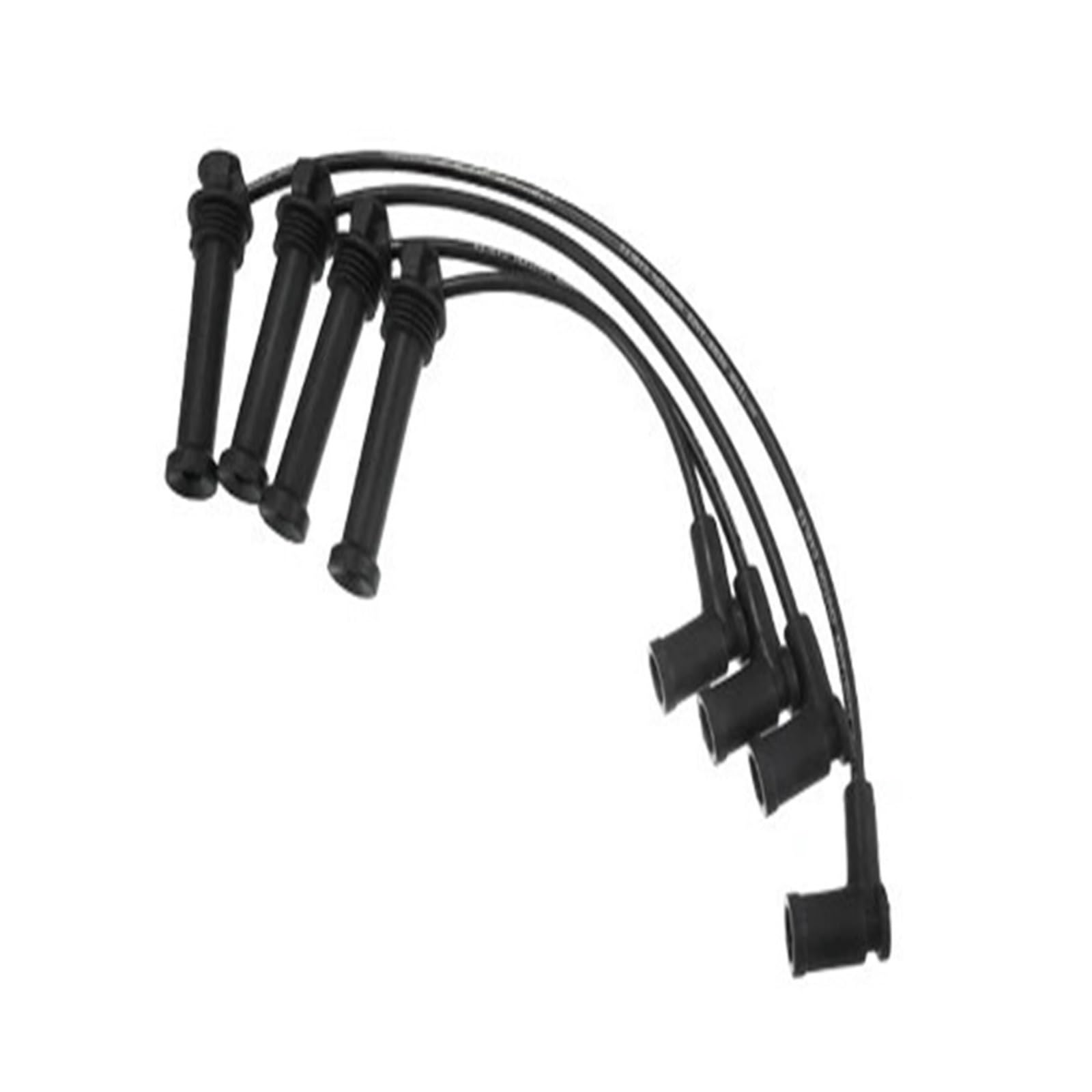 4pcs Spark Plug Wire Ignition Coil Cable No.L81318140B Compatible With Mazda 6 2003-2005