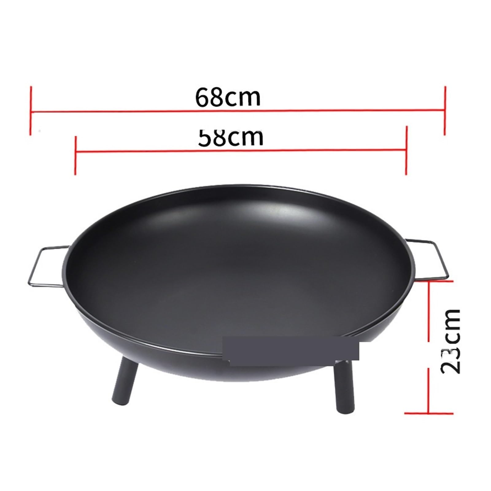 Stół De Brasero 58 Cm En Fer, Grand Bol À Feu,Ognisko