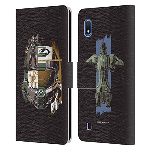 Head Case Designs Officially Licensed Xbox Game Studios Halo Infinite Wake Up John 20th Anniversary Leather Book Wallet Case Cover Compatible with Samsung Galaxy A10 (2019)