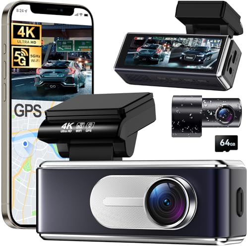 Csyibeielec Dash Cam Front and Rear - 4K HD Dual...