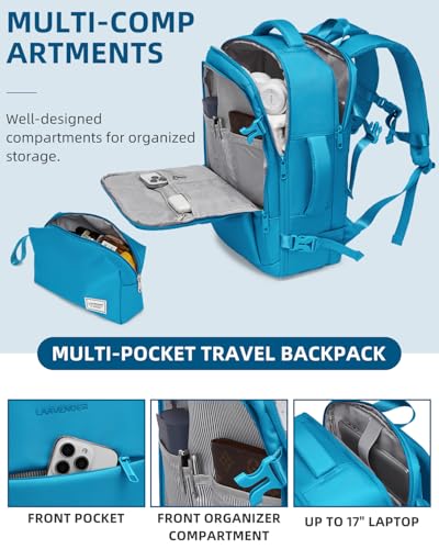 LARVENDER 20 Inch Expandable Suitcase