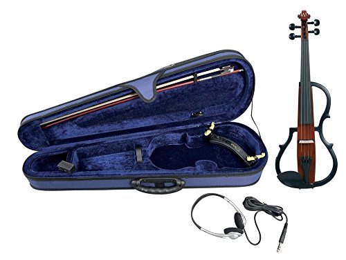 Gewa Strings Violino Elettrico Vernice Marrone-Rossa Trasparente
