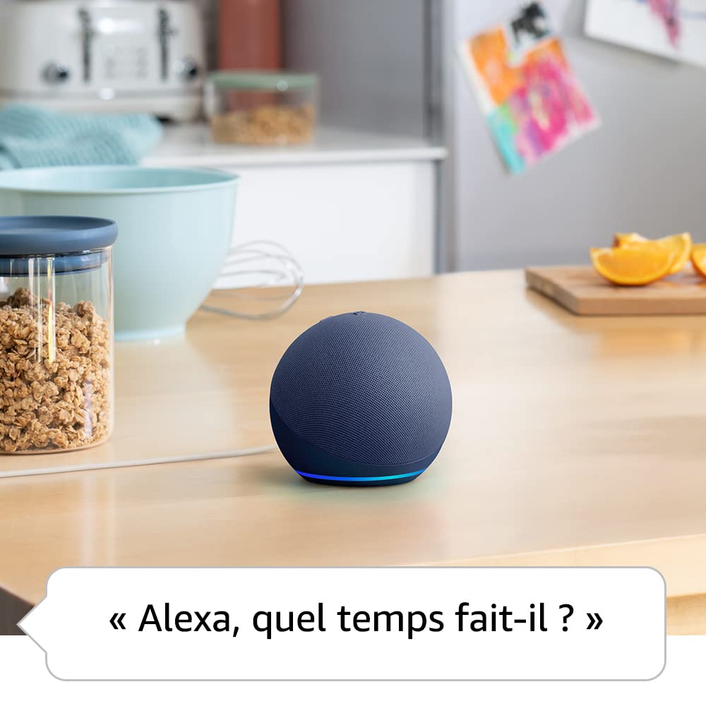 Echo Dot (5e génération) | Anthracite + Philips Hue White ampoule connectée (E27), Fonctionne avec Alexa - Kit de démarrage Maison connectée