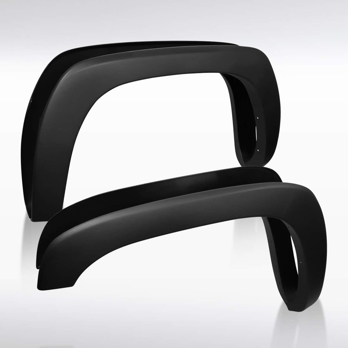 Autozensation Compatible with 1999-2006 Chevrolet Silverado GMC Sierra, 4PC Front + Rear Factory Style Fender Flares