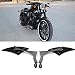 Black 8mm/10mm Motorcycle Spear Blade Rear View Side Mirrors for Cruiser Chopper Honda Yamaha Sportster Dyna Softail